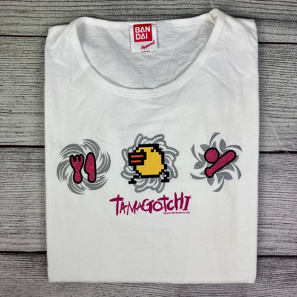 Vintage 1997 Tamagotchi Handheld Digital Pet T-shirt